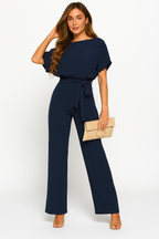 Elva Dames Jumpsuit met Riem – Elegante & Comfortabele One-Piece | Perfect voor Zomer, Feest of Casual Look