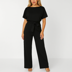 Elva Dames Jumpsuit met Riem – Elegante & Comfortabele One-Piece | Perfect voor Zomer, Feest of Casual Look