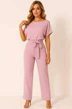 Elva Dames Jumpsuit met Riem – Elegante & Comfortabele One-Piece | Perfect voor Zomer, Feest of Casual Look