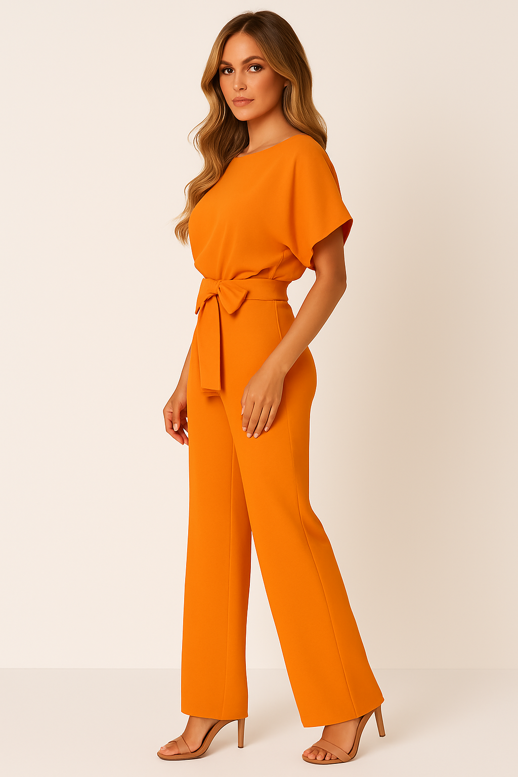 Elva Dames Jumpsuit met Riem – Elegante & Comfortabele One-Piece | Perfect voor Zomer, Feest of Casual Look