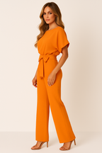 Elva Dames Jumpsuit met Riem – Elegante & Comfortabele One-Piece | Perfect voor Zomer, Feest of Casual Look