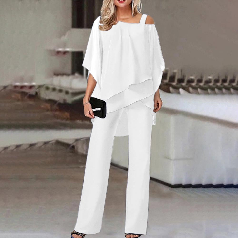 Eva | Elegante tweedelig met cold shoulder 1