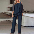 Eva | Elegante tweedelig met cold shoulder 2
