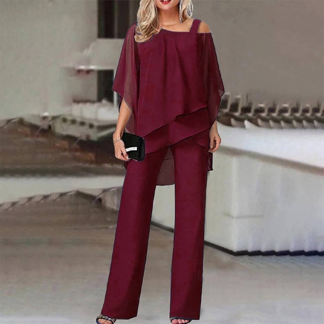 Eva | Elegante tweedelig met cold shoulder 3