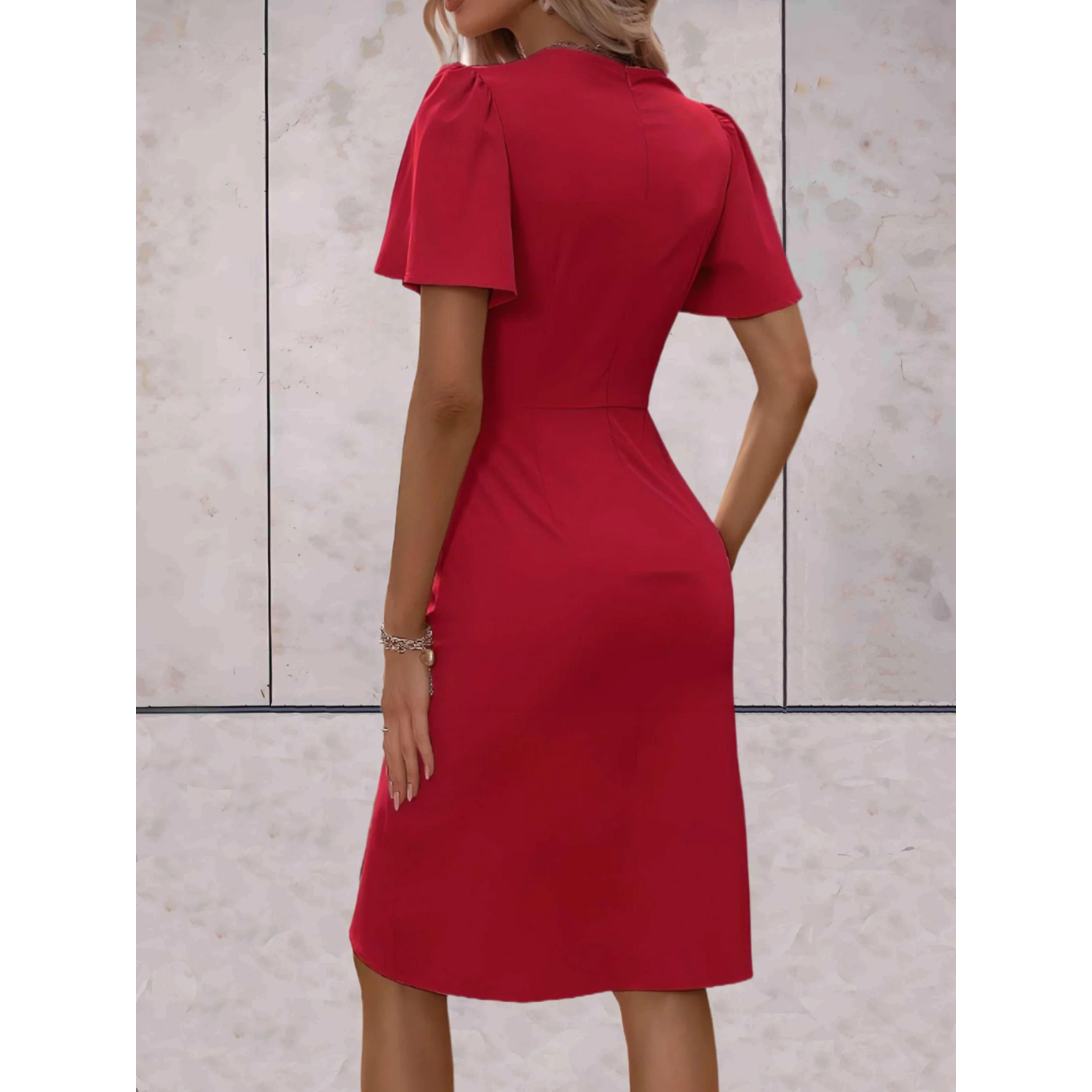 Evelina – Elegante Wikkeljurk voor Feestelijke & Chique Gelegenheden 2