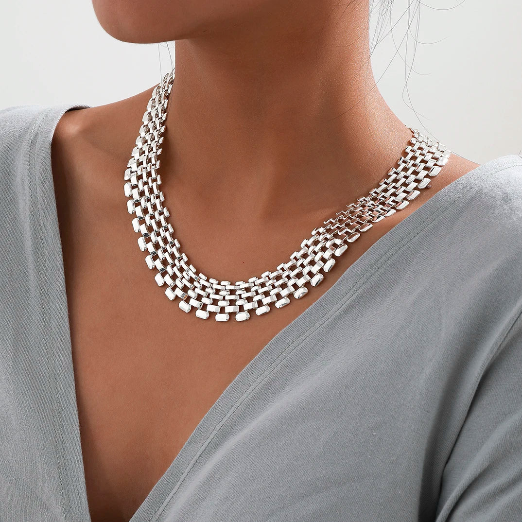 Glamoureuze draperie ketting
