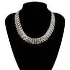 Glamoureuze draperie ketting