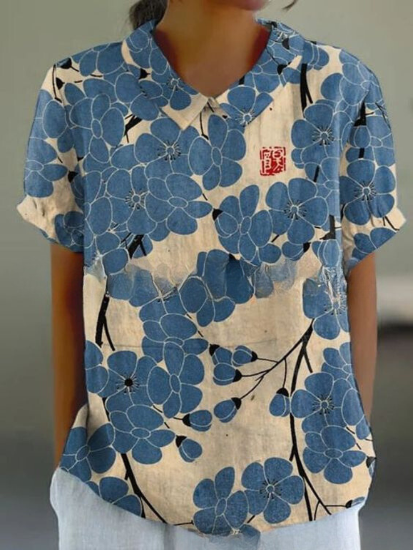 FLORA | Shirt met bloemenprint 8