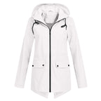 Dames Hoodie Regenjas – Waterdichte Jas met Capuchon voor Droog Comfort
