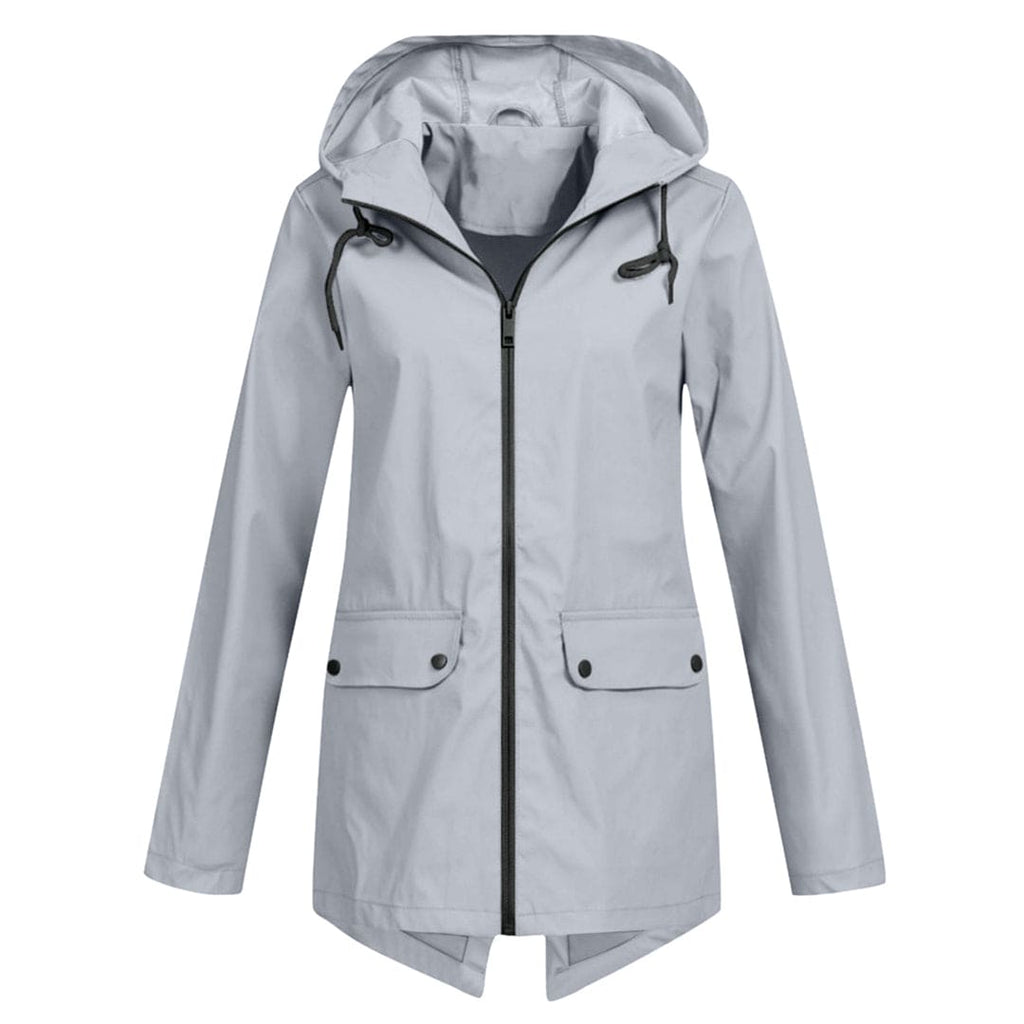 Dames Hoodie Regenjas – Waterdichte Jas met Capuchon voor Droog Comfort