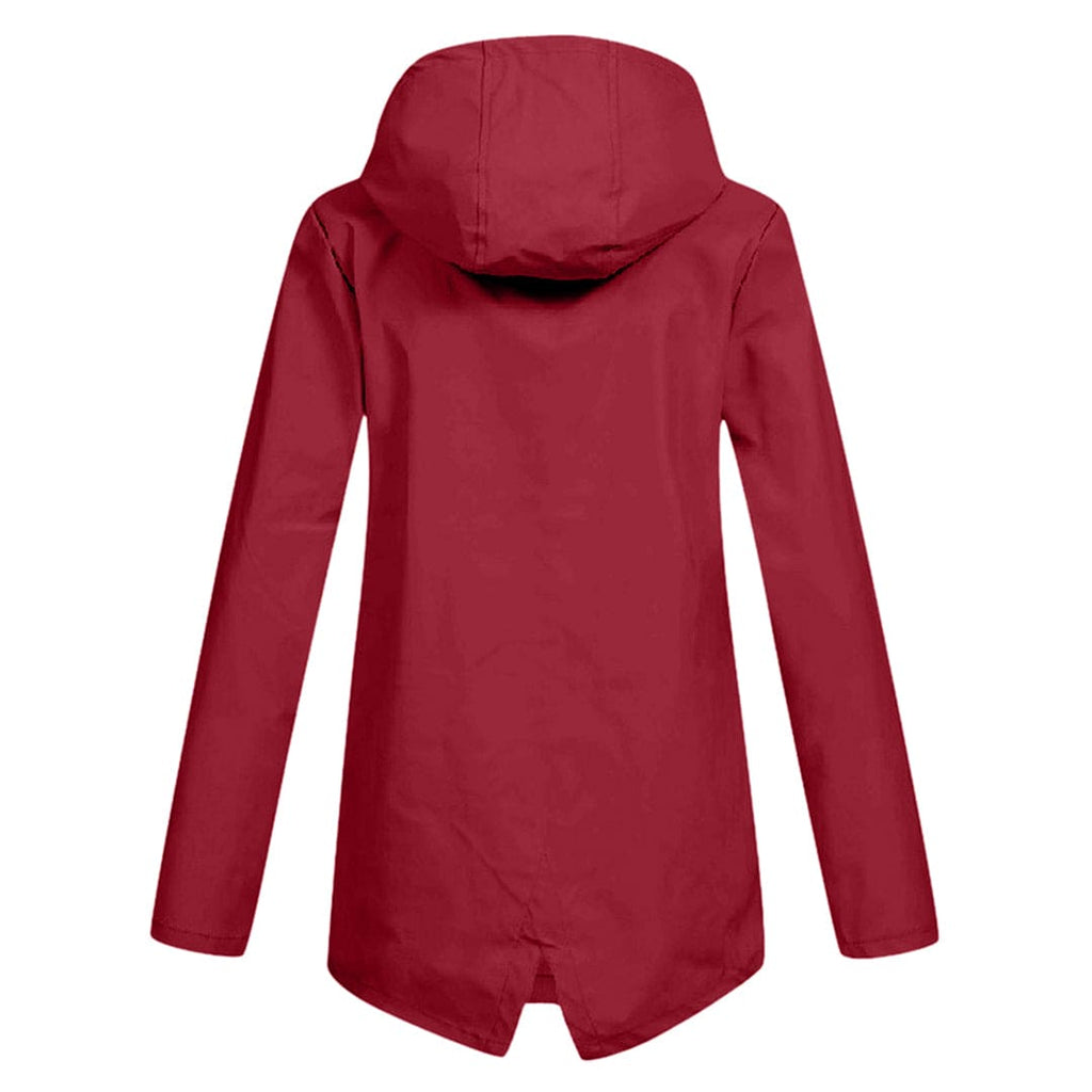 Dames Hoodie Regenjas – Waterdichte Jas met Capuchon voor Droog Comfort
