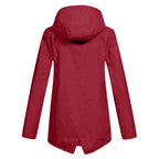Dames Hoodie Regenjas – Waterdichte Jas met Capuchon voor Droog Comfort