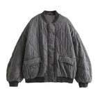 Bersh Dames Bomberjack - Gewatteerd Design - Ribboord Kraag - Casual Comfort Fit
