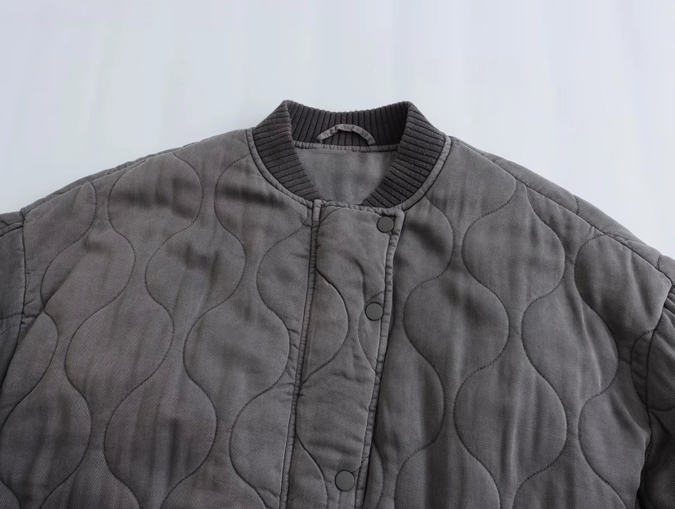Bersh Dames Bomberjack - Gewatteerd Design - Ribboord Kraag - Casual Comfort Fit