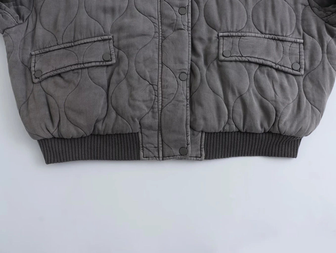 Bersh Dames Bomberjack - Gewatteerd Design - Ribboord Kraag - Casual Comfort Fit