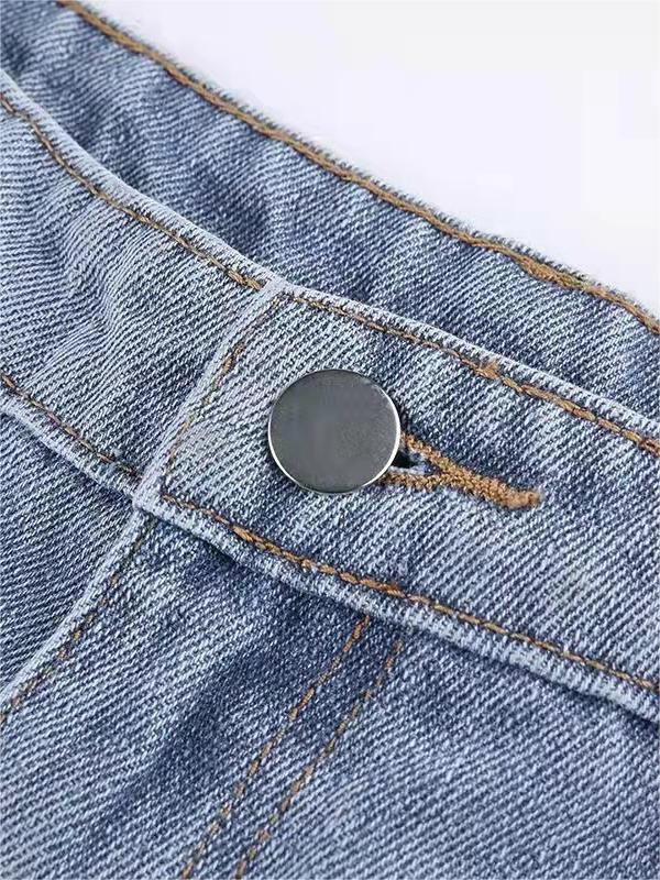 Flare jeans met sterpatch op de achterkant 7