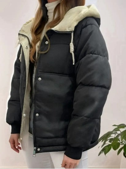 Fleece gevoerde jas met capuchon voor dames 1