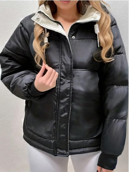 Fleece gevoerde jas met capuchon voor dames 2