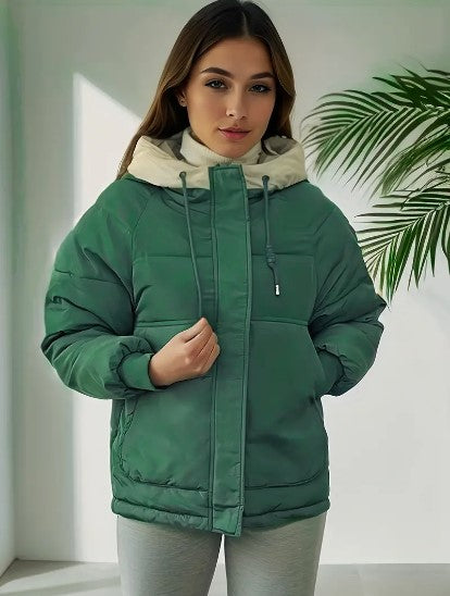 Fleece gevoerde jas met capuchon voor dames 7