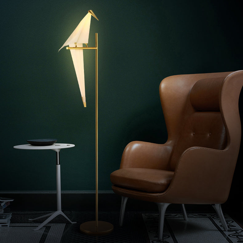 Origami Magnetische Vogelvormige Tafellamp Met Warm Licht Voor Sfeervolle Interieurs