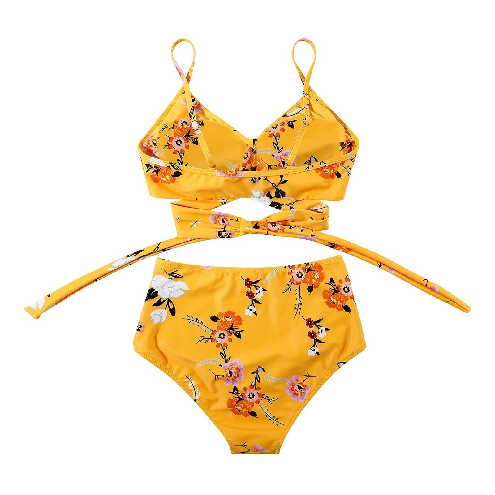 Belle High Waisted Kleurrijke Damesbikini Comfortabele Zomerbikini Met Stretchmateriaal En Verstelbare Pasvorm
