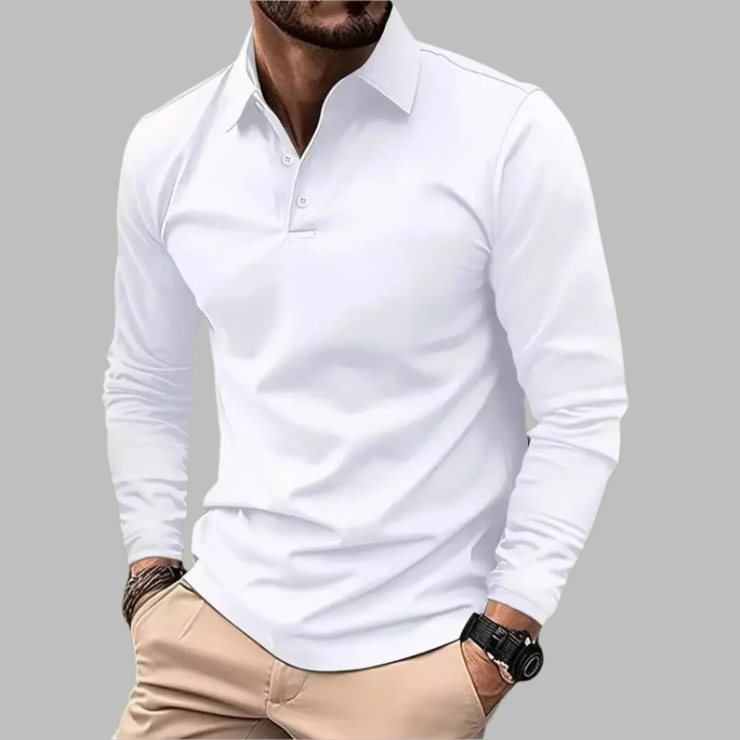 George | Poloshirt in effen kleur 0