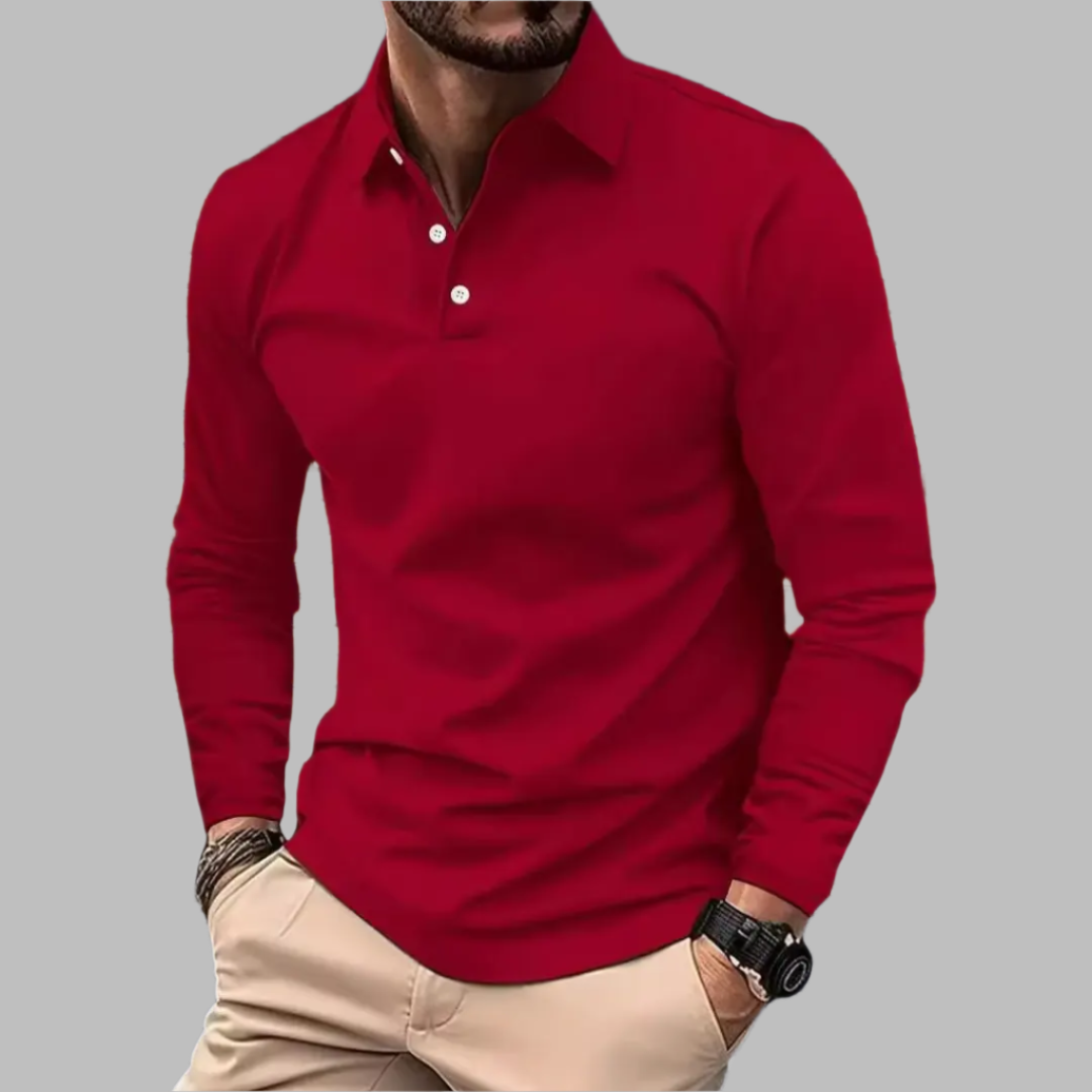 George | Poloshirt in effen kleur 2