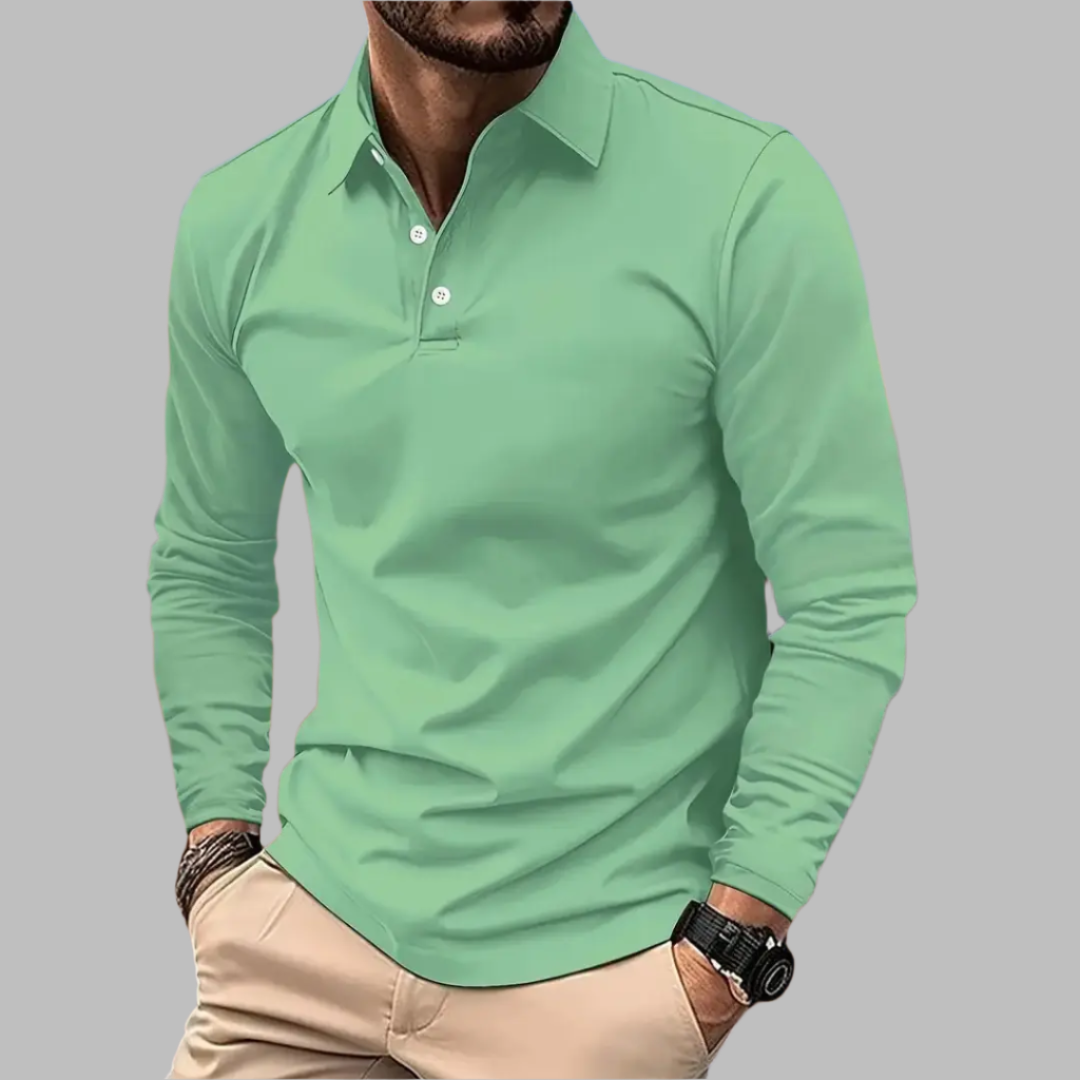 George | Poloshirt in effen kleur 4