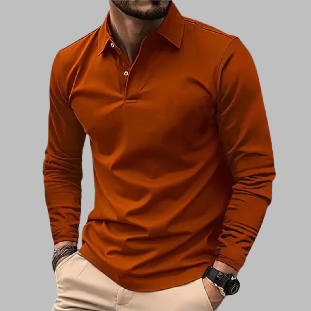 George | Poloshirt in effen kleur 5