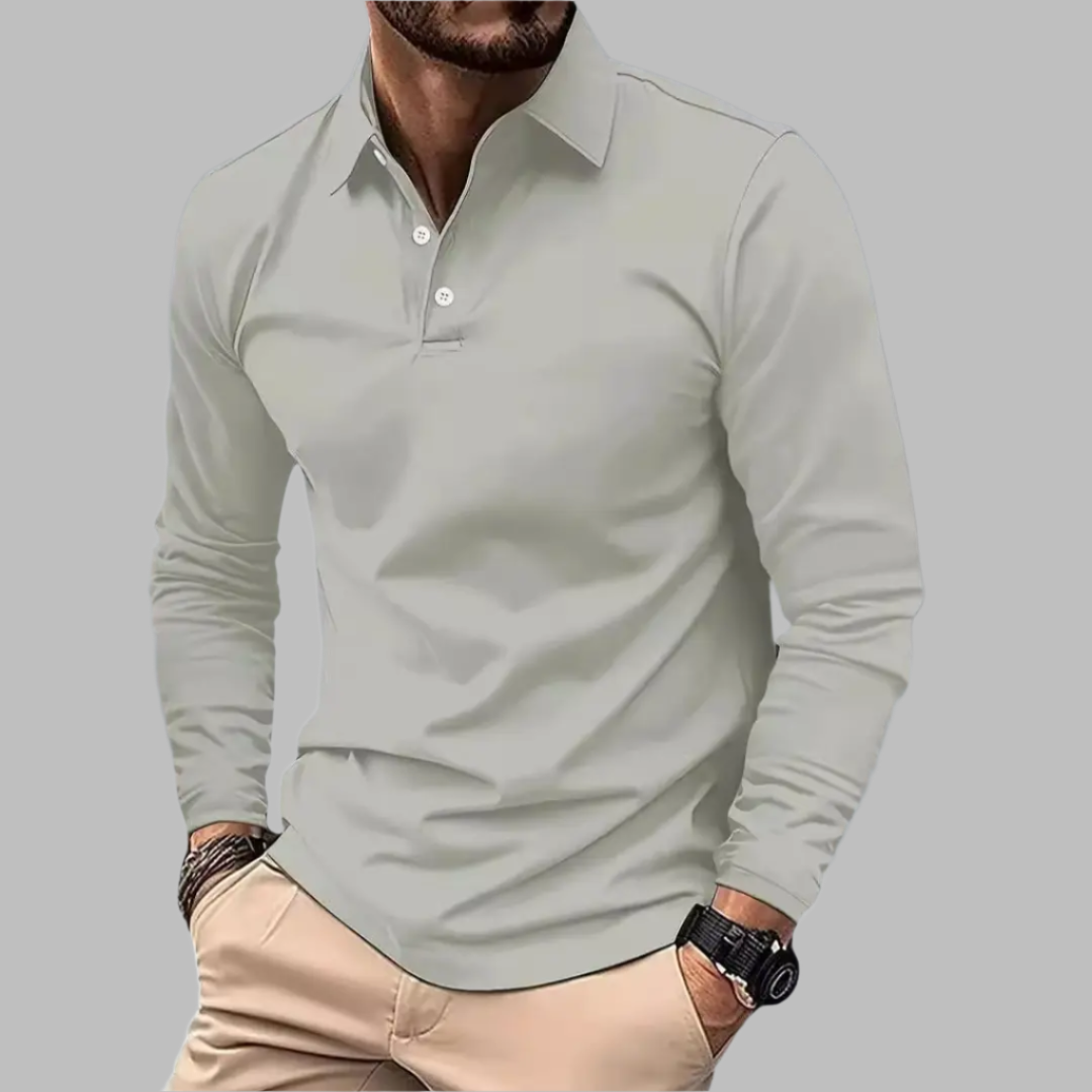 George | Poloshirt in effen kleur 6