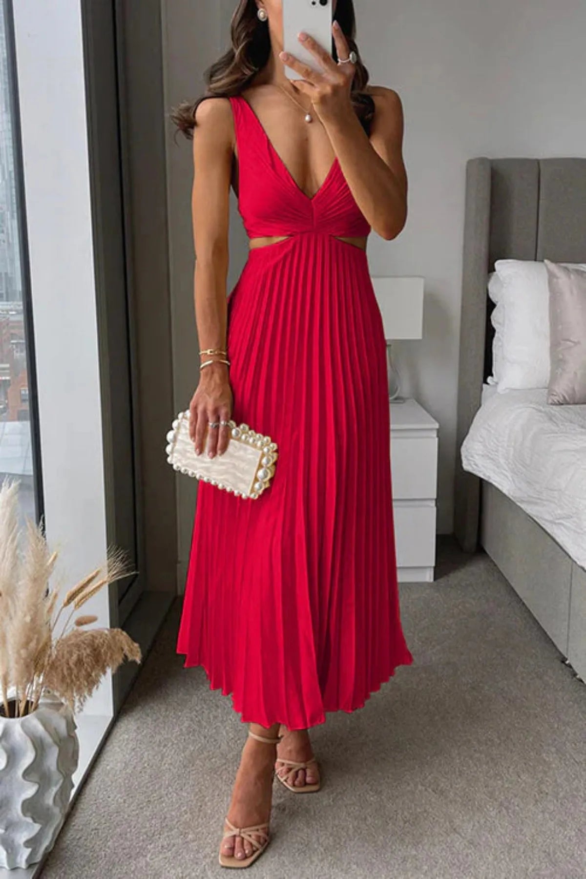 Geplooide maxi-jurk 4