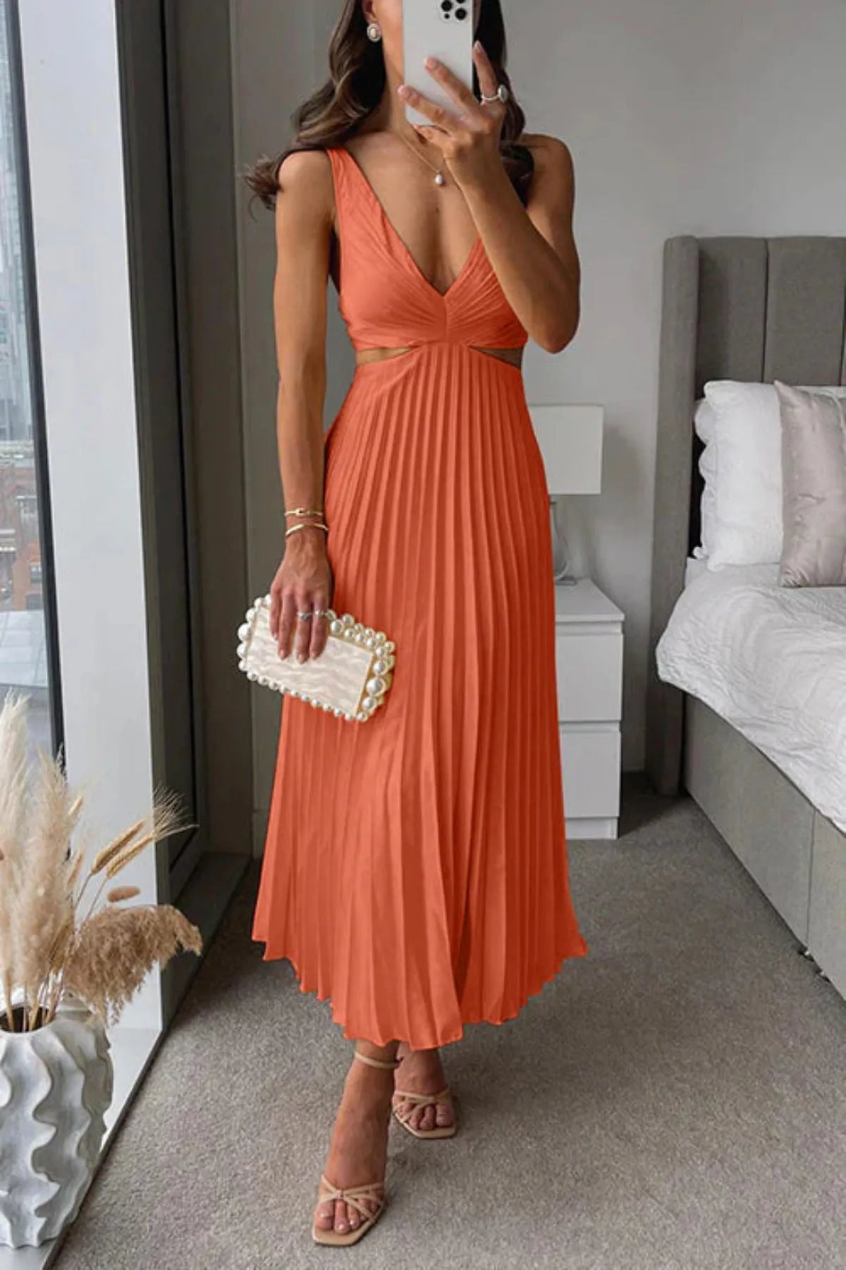 Geplooide maxi-jurk 5