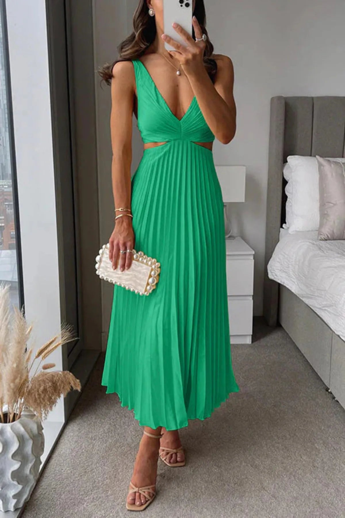 Geplooide maxi-jurk 7