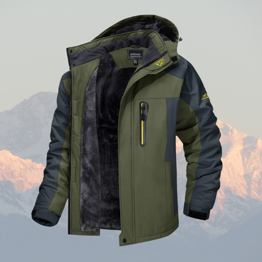 Heren Buiten Winterjas Waterdicht Fleecevoering Capuchon