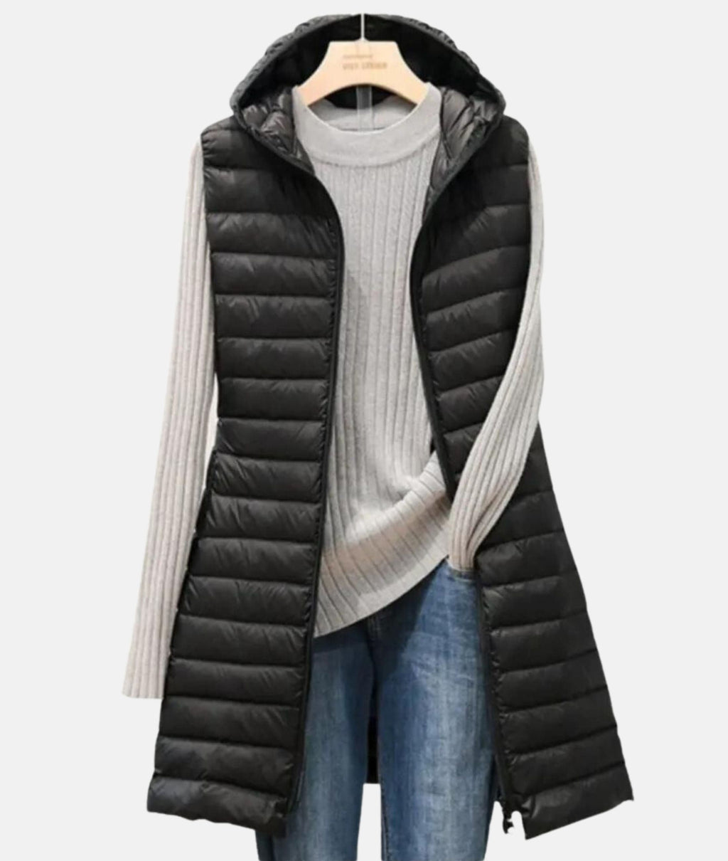 Gewatteerde lange jas - Lichtgewicht geïsoleerd - Casual modern design - Volledige ritssluiting 1