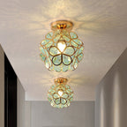 Glazen Bloemen Plafondlamp met Bloemenontwerp