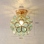 Glazen Bloemen Plafondlamp met Bloemenontwerp