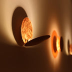Wandlamp Goudkleurig Metaal Met Draaiende Schijven