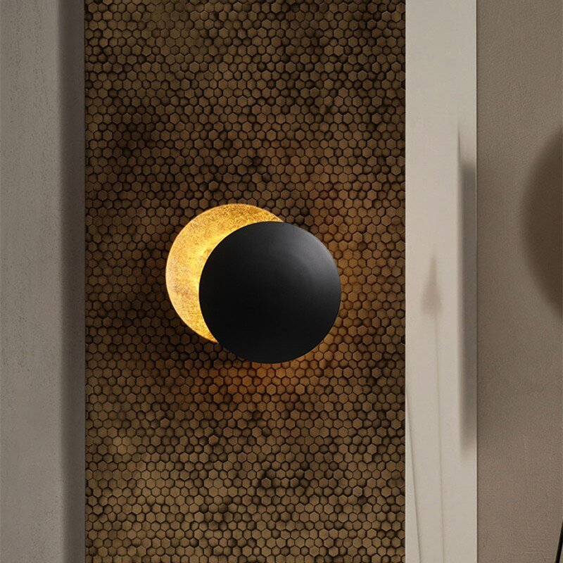 Wandlamp Goudkleurig Metaal Met Draaiende Schijven
