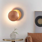 Wandlamp Goudkleurig Metaal Met Draaiende Schijven