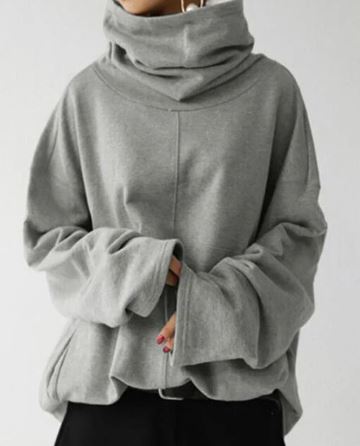 Dames Hoodies Coltruien Hoge Kraag Hoogwaardig Materiaal