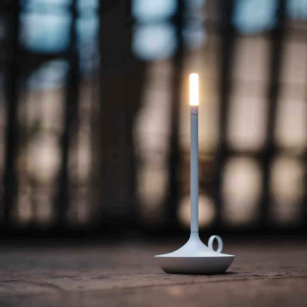 Giavi Kaarslicht Dimbare Oplaadbare Aluminium Sfeerlamp Met Warm Licht En Lange Batterijduur Voor Interieurdecoratie