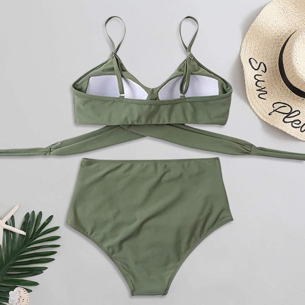 Belle High Waisted Kleurrijke Damesbikini Comfortabele Zomerbikini Met Stretchmateriaal En Verstelbare Pasvorm