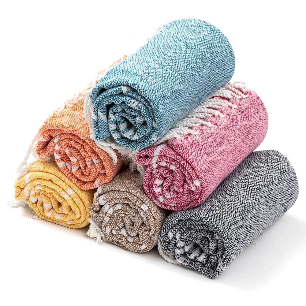 Grote Strandhanddoek 90x180 cm van Katoen – Sneldrogend en Zacht 0