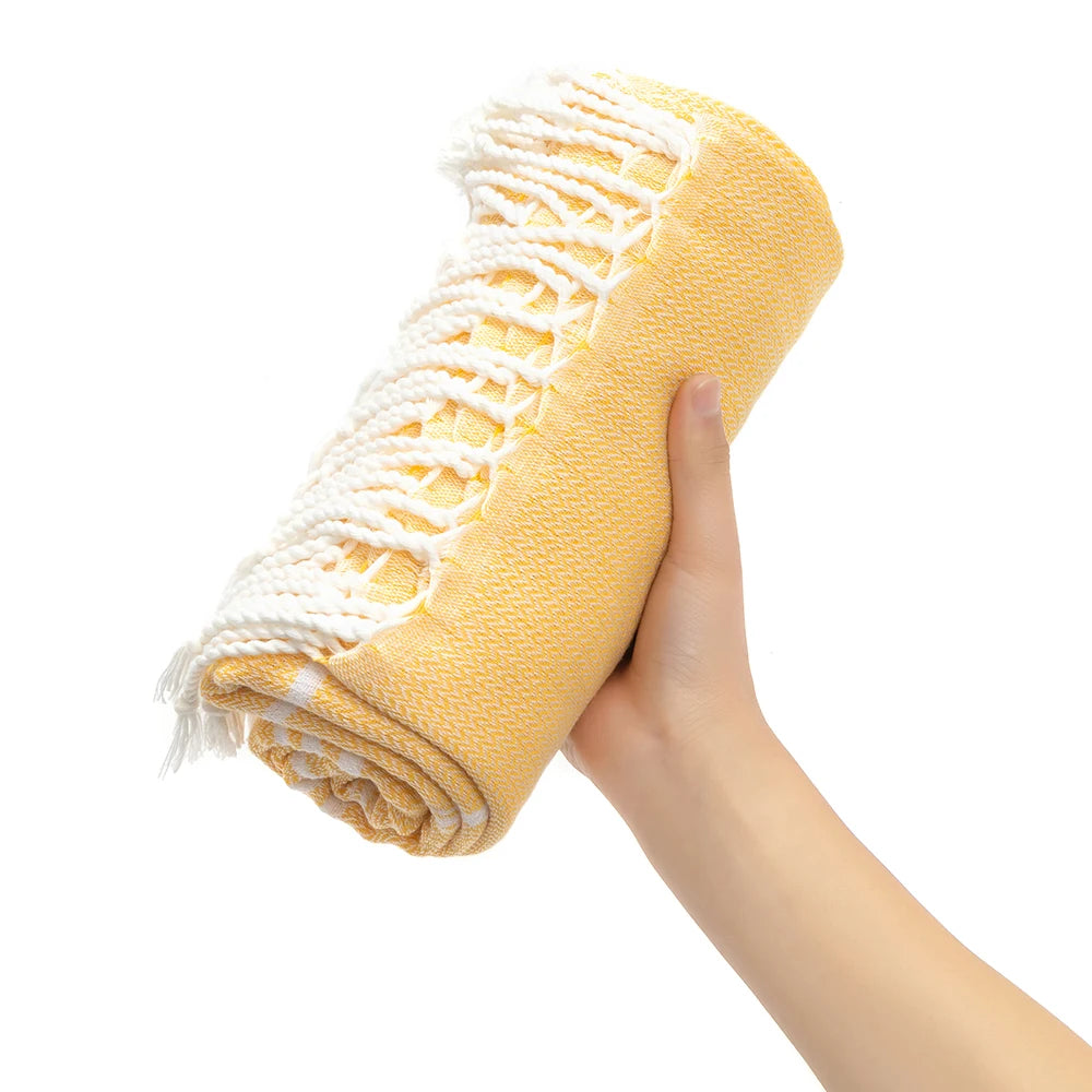 Grote Strandhanddoek 90x180 cm van Katoen – Sneldrogend en Zacht 3