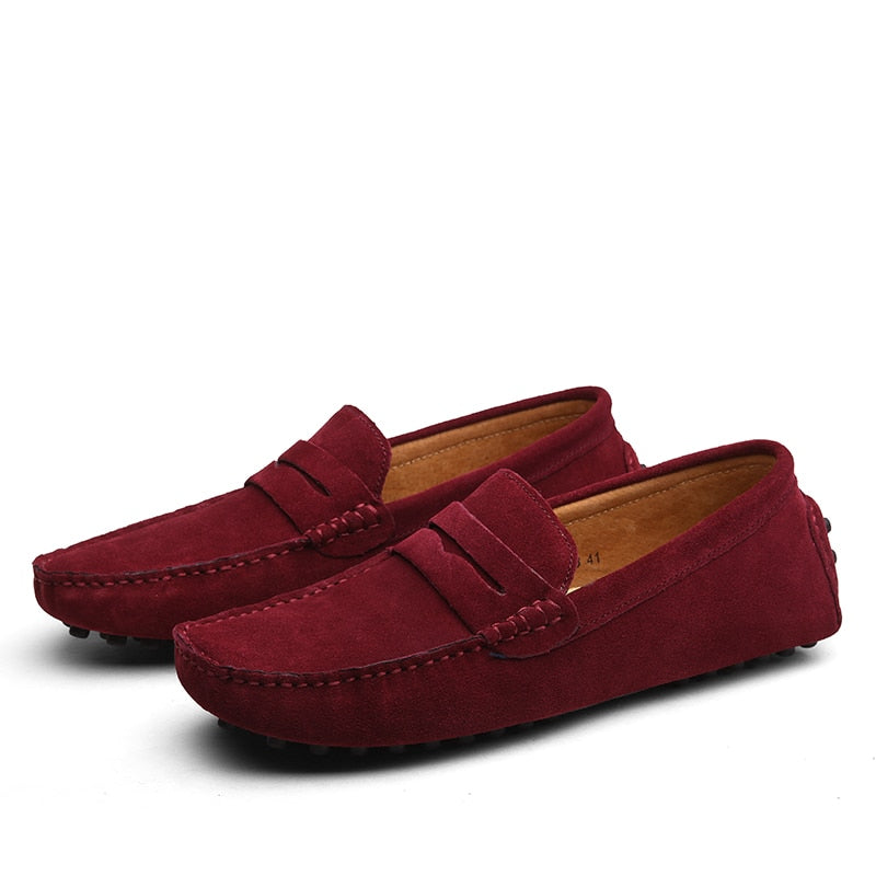 Loafers Suède Italiaanse Casual Voor Heren Met Comfort