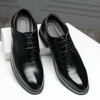 Heren Oxford Schoenen Leren Gesloten Vetersluiting Formeel