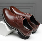 Heren Oxford Schoenen Leren Gesloten Vetersluiting Formeel