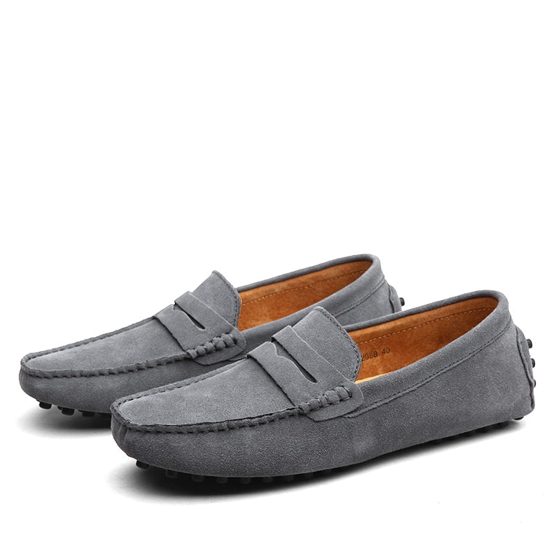 Loafers Suède Italiaanse Casual Voor Heren Met Comfort