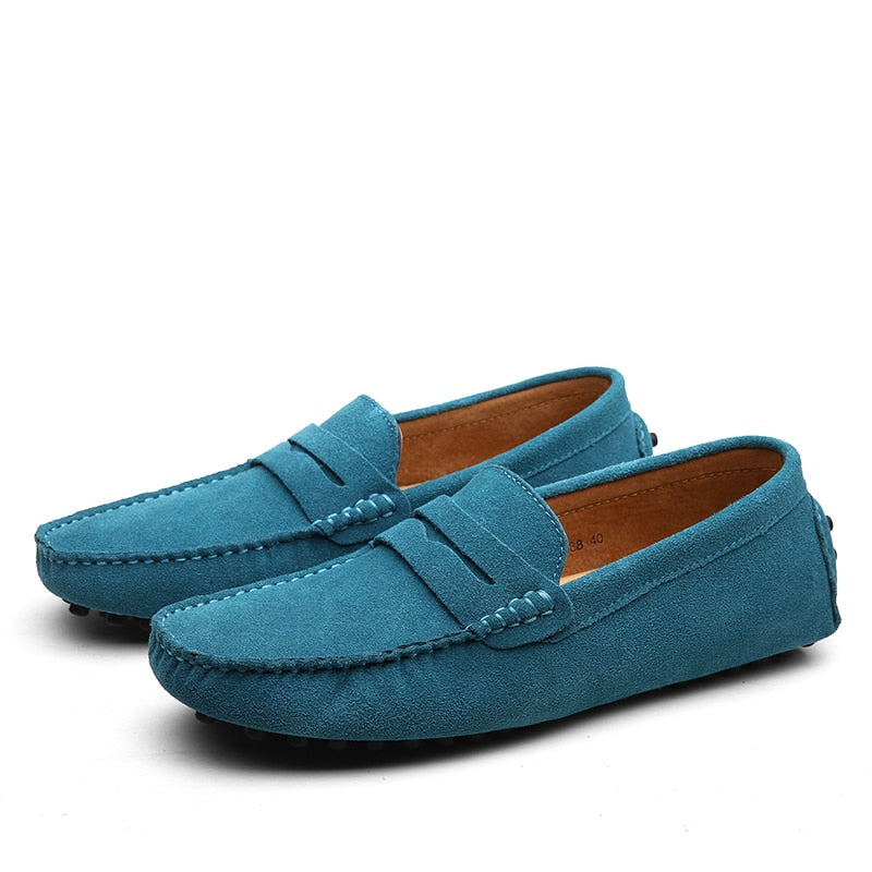 Loafers Suède Italiaanse Casual Voor Heren Met Comfort
